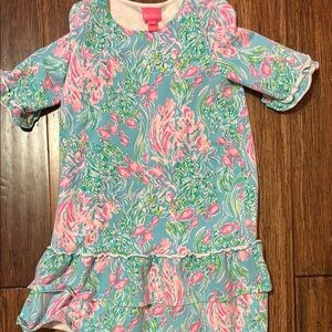 Lilly Pulitzer Pink and Blue Floral Dress